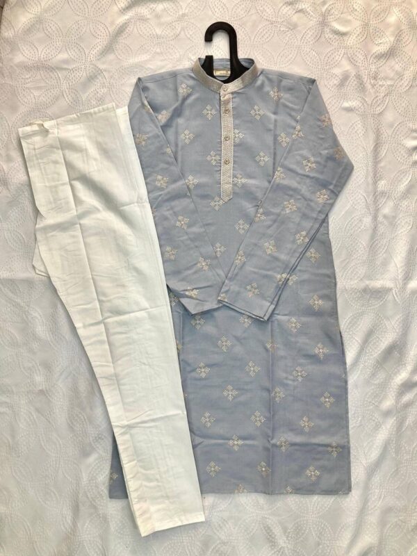 Embroidered Cotton Kurta for Men