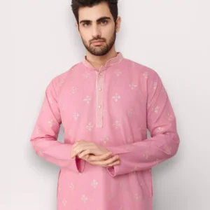 Embroidered Cotton Kurta for Men
