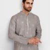 Embroidered Cotton Kurta for Men