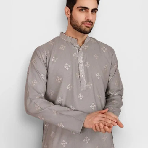 Embroidered Cotton Kurta for Men (Copy)
