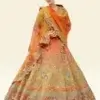 Mustard Orange Chaniya Choli for Haldi – Heavy Embroidered Bridal Lehenga Set