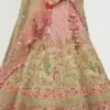 Pastel Pink Designer Chaniya Choli for Women – Heavy Embroidered Wedding & Mehendi Lehenga Set