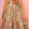 heavy embroidery bridal lehenga india