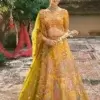 Mustard Yellow Designer Chaniya Choli for Haldi – Heavy Embroidered Festive Wedding Lehenga