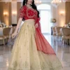 Red Lehenga Choli Set for Women – 3 Piece Embroidered Wedding Lehenga with Dupatta
