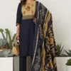 mustard cotton kurti pant set with dupatta full outfit
