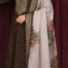 Chocolate Brown Embroidered Kurta Pant Dupatta Set for Women