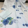 Ice Blue Pure Lilan Suit Set for Women
