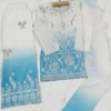 NZ-LR-KPS-LFH OC DN 249-AB-3 Designer Aqua Blue and Off White Embroidered Girls Palazzo Set with Dupatta