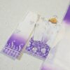NZ-LR-KPS-LFH OC DN 249-PPW-3 Purple and Off White Embroidered Girls Palazzo Set with Dupatta